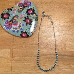 Brighton turquoise and silver necklace